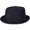 Stetson Wool Pork Pie Unisex Cappello in Feltro di Lana Made in Italy Uomo Lana Vergine Fodera in Cotone Autunno/Inverno