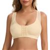 Joyshaper Donna Reggiseno con Apertura Frontale Senza Ferretto Reggiseni Sportivi Post Chirurgico Bralette con Spalline Larghe