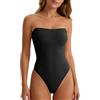 Adigau Donna Body Contenitivo Senza Spalline Shapewear Bodysuit Nero L