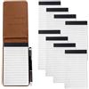 ‎Mate Fanqi Trading Co.,ltd Marte Vanci Mini taccuino tascabile, formato A7, blocco note con 50 fogli, set con 8 fogli di carta di ricarica a 60 righe, piccolo taccuino in pelle PU con penna per appunti rapidi lista delle cose