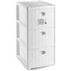 Stefanplast Cassettiera Elegance Slim Salvaspazio 3 Bianco 30x40x60h di Stefanplast