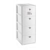 Stefanplast Cassettiera Elegance Slim 4 cassetti bianco di Stefanplast