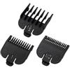 Wowteam Set di protezioni Clipper per set da 3 pezzi | Per la maggior parte dei tosatrici Wahl e Babyliss FX870, guide di ricambio per tagliacapelli - 0,2 cm, 0,3 cm, 0,5 cm, nero