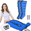 vanenferse Pressoterapia per Casa 6 Camere (Blu, L 2 gambe) | Pressoterapia Linfodrenaggio Professionale, Massaggiatore Elettrico Gambe linfodrenante, 0-30 Min, 30-240 mmHg