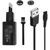 SEASJHBAY Cavo di ricarica 5V compatible con per Philips QP2824 QP2734 QP6652 BG7480 BG5485 MG7931 MG7961 XP9401, caricabatterie 5V 1A, caricabatterie USB per rasoio