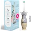 NEOPULSE NEOBABY - Spazzolino Elettrico per Neonati - Ultra Morbido - Koala | Vibrazione o manuale - Dal primo dente - Testina luminosa - Timer - Funziona con 1 batteria AAA