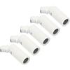 PATIKIL 180 Gradi Inclinato Soffitto Luce Adattatore, 5pz M10 Filetto Lampadari Soffitto Pendente Illuminazione Adattatore per Angolo o Irregolare Soffitto, Bianco
