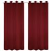 WOLTU Tenda Oscurante con Occhielli 2 Pannelli, 245x140cm, Bordeaux | Isolamento termico, oscuramento luce, facile installazione, per soggiorno e camera da letto, varie misure