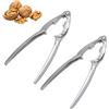 Zehan Zitong Schiaccianoci,2 Pezzi Schiaccianoci Acciaio Inox,Schiaccianoci in Metallo,Noce Pinze,per Noci, mandorle, nocciole, Frutti di Mare,Noce Cracker Nutcracker