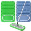 Zourglow 12 Pezzi Cuffietta in Microfibra per Swiffer | Lavabili Panni Riutilizzabili, Straccio Lavapavimenti per Swiffer Sweeper & Mop Deluxe, Uso Umido e Secco