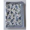 Generico Runner da Tavolo Pesci in Ciniglia 100% Cotone Misura 50x140 Pesci Prodotto in Italia (Blu)