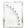 Mein Landhaus Copenhagen - Cornice portafoto A4, 21 x 29,7 cm, colore bianco vintage, con supporto e vetro, cornice in MDF in stile rustico/shabby chic, per formato verticale e orizzontale