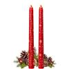 UIKTSSL 2 candele natalizie per calendario dell'Avvento, 24 Natale, articolo regalo fatto a mano, colore bianco, la scelta migliore per regali di festa