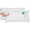 sleepling 196513 - Set di 2 cuscini per letto, 100% piumino e piume, lavabile a 60 gradi, Downpass, 100% cotone, 40 x 80 cm, bianco