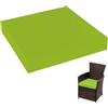 uyeoco Cuscini per Sedia da Cucina in Pelle PU 30cm/36cm/40cm/50cm/60cm Cuscini di Seduta da Pranzo Sfoderabili Quadrato per Sedie, Cucina, Ufficio, Giardino, Terrazza, Interno, Esterno(Grass Green,50x50x5cm