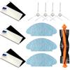 MIRTUX Confezione di accessori compatibile con robot aspirapolvere Rowenta Explorer 20 e 40 - Kit di ricambi completi - Include 1 spazzola principale, 3 filtri, 4 spazzole laterali e 3 mop
