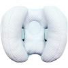AKTOUR Cool Side Pillow - Cuscino di supporto per il collo, per seggiolino auto, passeggino, cuscino decorativo a righe (C, taglia unica)