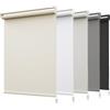 HOMEDEMO Tende a rullo oscuranti per interni Senza Foratura, 50x230cm, (Tessuto 50cm), Bianco Crema, Tenda a rullo oscurante, veneziane da interno Giorno e Notte,per Finestre e Porte
