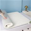 Generico Materasso Futon, Materasso Arrotolabile Traspirante Spesso 5 Cm/8 Cm, Materasso Tatami Giapponese, Materasso Pieghevole per Bambini, Materasso per Dormire, Campeggio,White 8cm,130x190cm