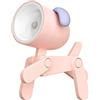 BLAIS Cartoon Night Light Lampada per bambini Mini cane Lampade da scrivania a LED Simpatico fai-da-te portatile con supporto per telefono regolabile per bambini Studenti Camera da letto Fermalibri Ca