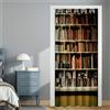 Hiseng Tenda per Porta per La Privacy, Separe Divisorio Interno, Stampe da Scaffale Tende Oscuranti per Porta con Occhielli, per Biblioteca, Libreria, Armadio, Soggiorno (Scaffale 3,80x180cm)