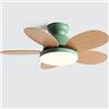 KiLoom Ventilatore da soffitto creativo per interni con luce LED Ventilatore silenzioso a 3 velocità Grande ventilatore da soffitto remoto Luce Camera da letto Soggiorno Sala da pranzo Ristorante Lampada da
