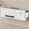 JHUVNHGT Scatola Router WiFi da Parete,Porta Modem da Parete,Nascondi Cavi TV Router,Organizer for Nascondere I Cavi delle Multiprese for Camera da Letto e Soggiorno(Color:Bianco)