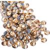Beadsland 1440pz Strass Termoadesivi Hotfix, Retro Piatto, Pietre in Cristallo, per Fai Da Te, per Decorazione di Vestiti,Champagne Dorato,SS16,Misura di 3,8-4,0 mm