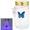 Gearmax® 1 pezzo LED romantico lampade in vetro farfalla vetro/serbatoio Farfalla Bottiglia di San Valentino decorazione del regalo dei bambini(Blu)