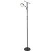 BEL AIR HOME - Piantana da Terra LED 15W+10W Lagos, Lampada per Soggiorno e Lettura, Metallo, Design Moderno, 4000K Bianco Naturale, Altezza 174 cm - (NERO)
