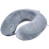 Far win Cuscino da viaggio, 100% pura memory foam, cuscino per il collo a forma di U, super leggero, portatile, ideale per sedia di aereo, auto, casa, ufficio, cuscino per dormire (grigio)