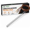 Mastro Aspirapolvere Candeletta Stufa Pellet, 350 Watts, Lunghezza 160 mm, ∅ 12.5 mm | Ricambio Compatibile, Sicuro, Resistente e Durevole, Sostituzione Semplice, Prestazioni Stabili