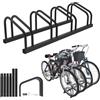 Froadp rastrelliera per biciclette da pavimento per 4 biciclette, supporto multiplo per larghezza di pneumatici da 30-65mm, supporto per biciclette in acciaio galvanizzato, montaggio a pavimento e a