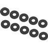 PATIKIL 16mm OD 6mm ID 1.5mm Spessore Gomma Piatto Rondella, Guarnizioni per Rubinetto Tubo Acqua Tubo, 50pz