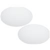 PATIKIL 2 Pezzi Paralume Da 17.5 2.7mm Di Spessore Scudo Bianco Traslucido | Diametro Diffusore, Foglio Rotondo Diffusore, Per Paralumi A Tamburo, Luci A Sospensione, Luce Fai Da Te