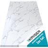 KAISER PLASTIC Kaiser Rivestimento Murale 120 x 60 cm - Pannello a Parete in Stile Marmo Bianco - Impermeabile, Leggero, Montaggio Semplice - 2 Pezzi
