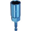 QUARKZMAN Attacco Per Dado 17mm Testa Esagonale CR-V Acciaio Blu | Punta Per Trapano Attrezzi Chiave, Con Innesto A Scatto 1/4, Per Trapani A Batteria Avvitatori A Impulso