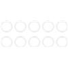 PATIKIL Silicone O-Ring, 30pz 30mm OD, 24mm ID, 3mm Larghezza, VMQ Sigillo rings Guarnizione, Bianco