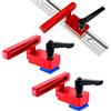 Nizirioo 2 Pezzi 30 Tipo Mitra Traccia Stop, T-Track Stop, 30 Tipo Mitra Track Stop 30 Tipo Mitra Traccia Traccia Stop T Slot Fisso Limitatore Lavorazione Lega Di Alluminio Strumenti Manuali Fai-Da-Te
