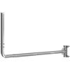 PRUBOVI Staffa Antenna TV Esterno, Supporto Antenna Parete Lunga con Gomito a 90°, Antenna Regolabile con Tubo di Prolunga, Staffa Antenna Muro per Grondaia, WiFi Bridge Esterno, CPE e Weather Station