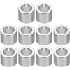 PATIKIL M8 Rotondo Alluminio Spaziatori, 10pz Metallo Spaziatore Alluminio 8.2mm ID x 12mm OD x 10mm L Spessore Alluminio Spaziatore Vite Stallo per 5/1 6 o M8 Vite Bulloni