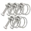 SEIWEI Fascette stringitubo a doppio filo, 45-50 mm, clip per tubo in acciaio inox 201, fissaggio universale per tubo idraulico regolabile (confezione da 5)