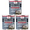 ARCANE INDUSTRIES Pittura silossanica per esterni e facciate, ad alto potere idrorepellente - ARCAFAÇADE SILOXANE - 3 x 10 L Pietra - RAL 090 90 10 - ARCANE INDUSTRIES