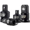 EZVEZS Set di 4 adattatori per bussole a percussione, adattatori da 3/8, 1/2, 1/4, 3/8, convertitore per chiave Cr-Mo con adattatore per chiave quadrata, set di adattatori per convertitori, conversioni