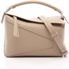 LOEWE Borsa a tracolla piccola LOEWE Puzzle Edge A510P60XAW5541 in pelle beige usata