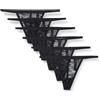Amazon Essentials Perizoma G-string in Pizzo Elasticizzato Donna, Pacco da 6, Nero, 44