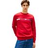 Tommy Hilfiger Brand Love TR Stripe Sweatshirt Mw0mw42465 Felpa Pullover Uomo (Pacco da 1)