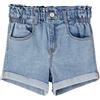 Name It Nkfbella Slim Hw Dnm Shorts 5460-Tz Noos, Pantalocini Denim Bambine e ragazze, Blu (Light Blue Denim), 116