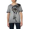 KEY LARGO KEYLARGO Mt Paint It Black Round T-Shirt, Argento (1107), XXL Uomo