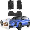 Trimak Tappetini 3D su misura, compatibili con Citroen C5 Aircross EV & Plug-in Hybrid 2.Gen dal 2026, accessori auto 1° e 2° fila, tappetini in gomma TPE per tutte le stagioni, inodore, antiscivolo